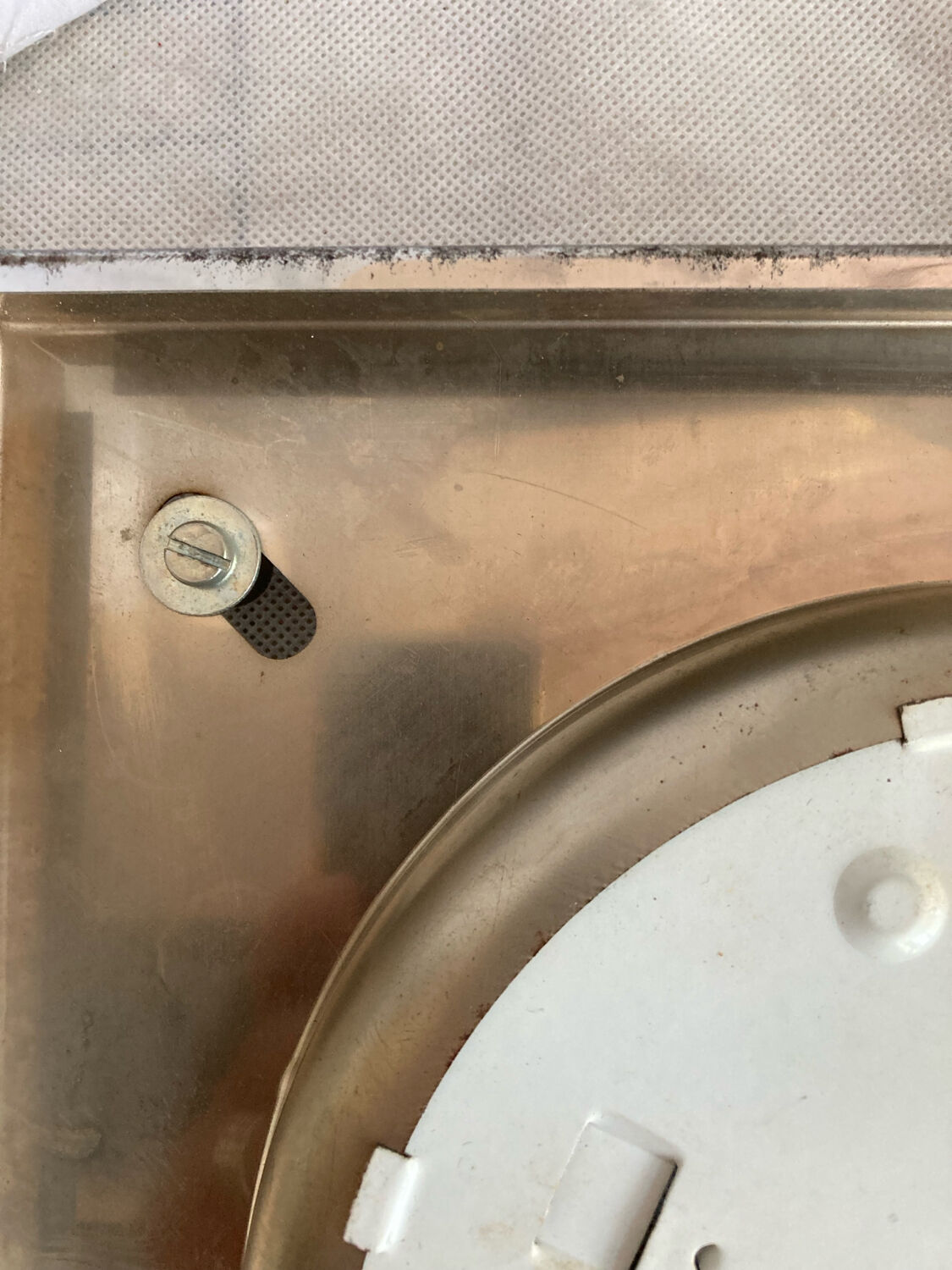 Vintage 70's wall light in white Murano glass