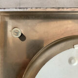 Vintage 70's wall light in white Murano glass