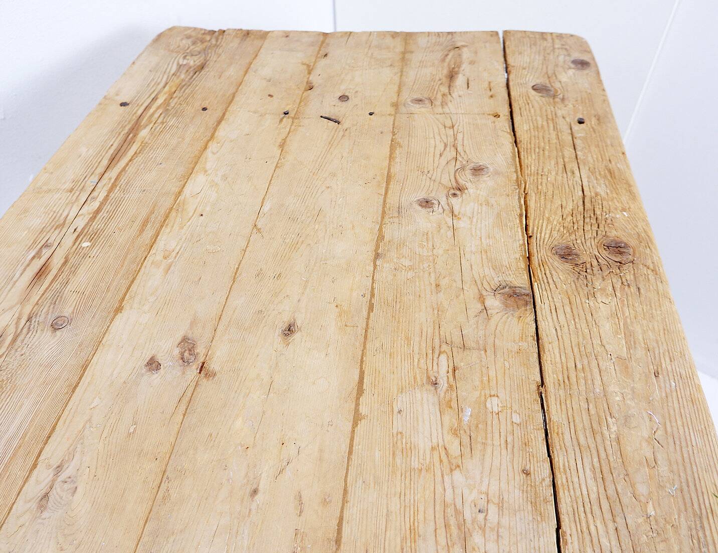 Large solid wood farmhouse table