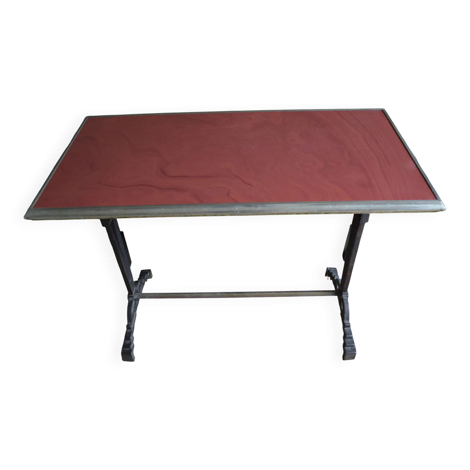 Red bistro table