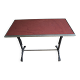 Red bistro table