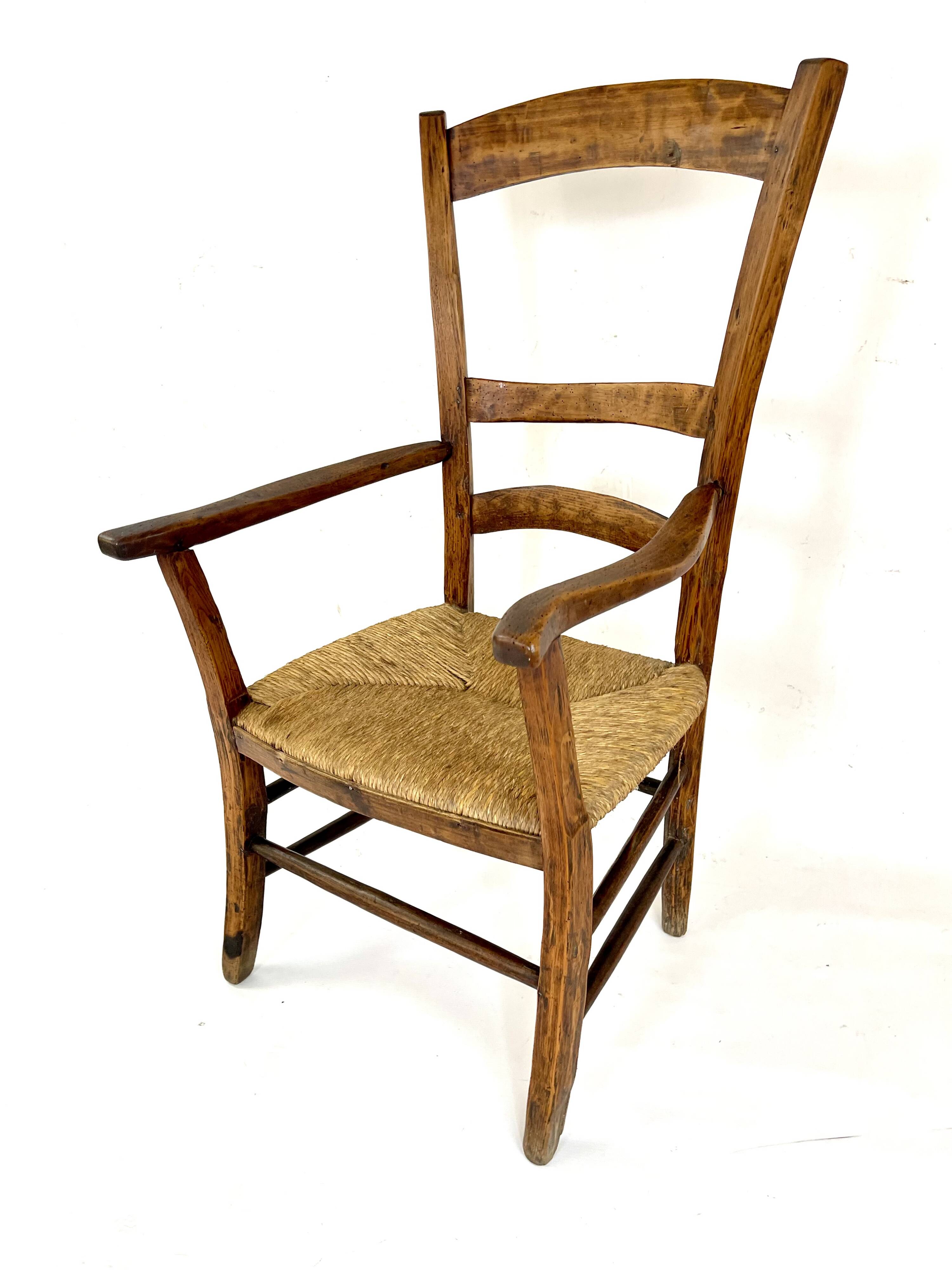 18th century rustic country armchair
