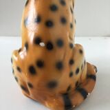 Vintage Leopard plaster statue