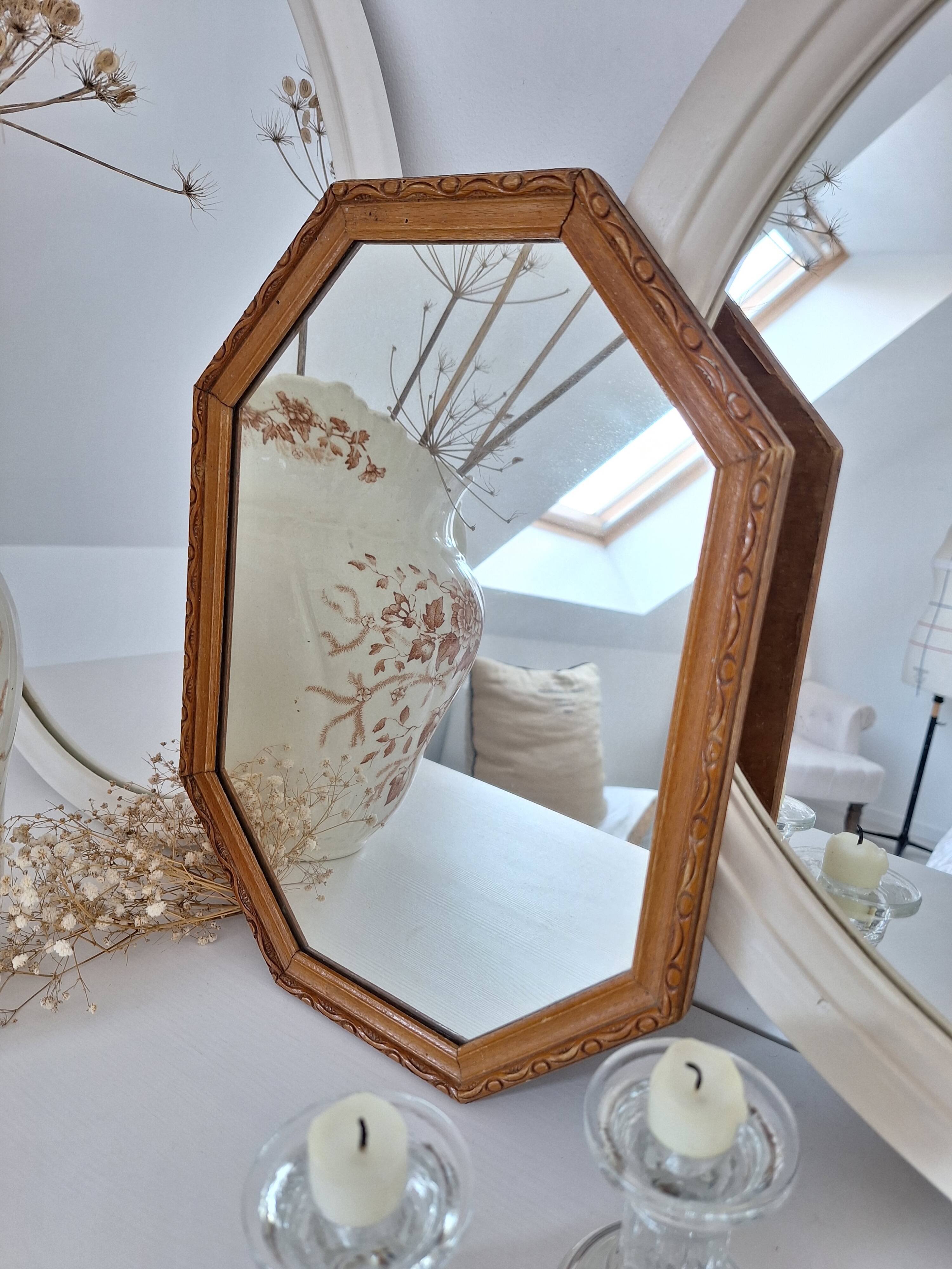 Vintage octagon mirror