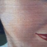 Portrait ancien huile sur panneau