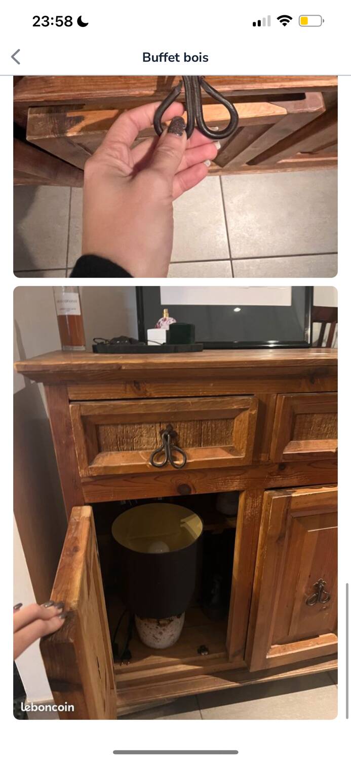 Wooden sideboard