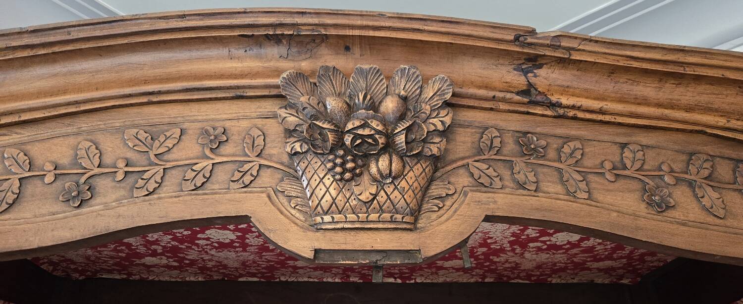 Antique Louis XV Provençal marriage armoire