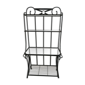 Etagère métal et verre