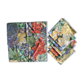 6 serviettes de table motifs fleuris
