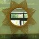 Rattan sun mirror 60 cm