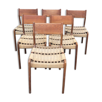 6 chaises cordes modèle Havana de Gessef