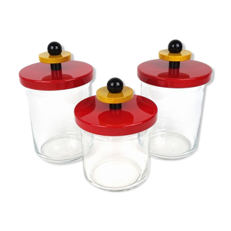 Ettore Sottsass - Alessi Twergi - Storage pots - ''Totem''