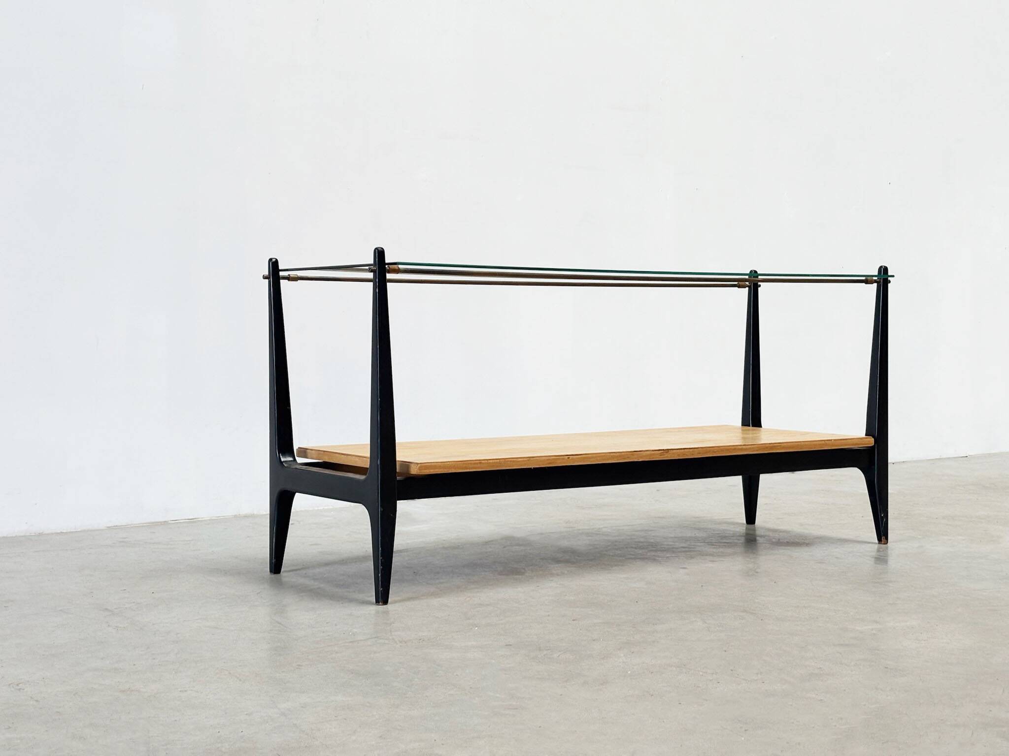 Italian glass coffee table