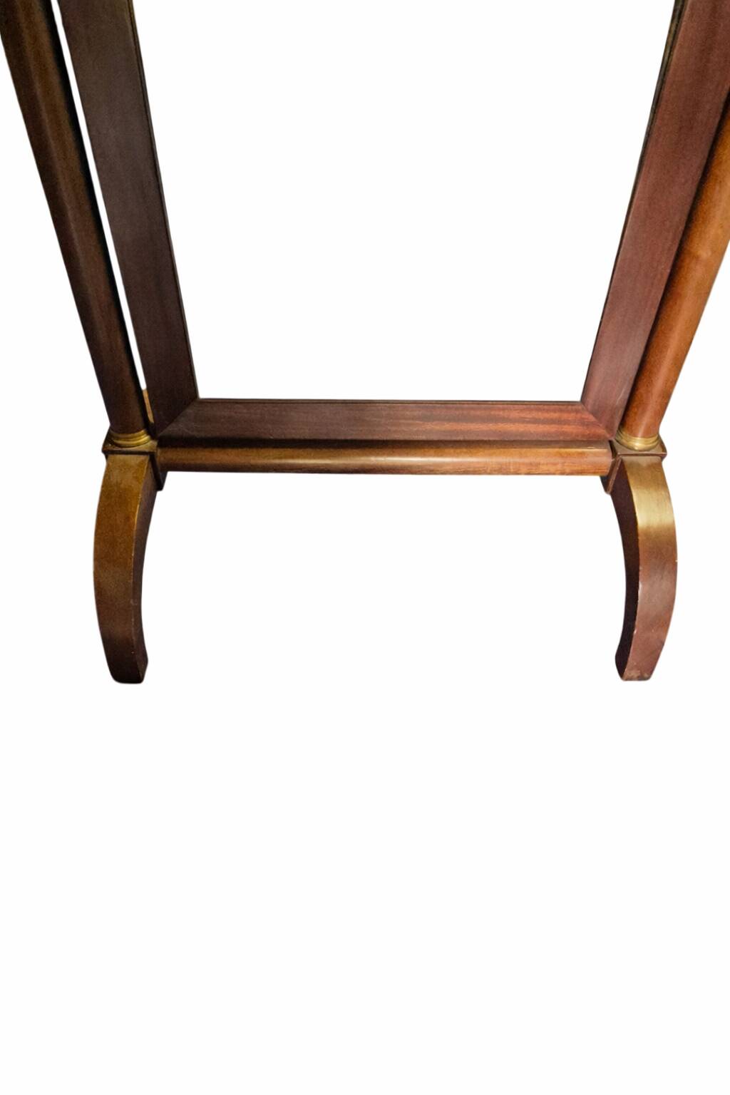 full-length mirror in mahogany Empire style