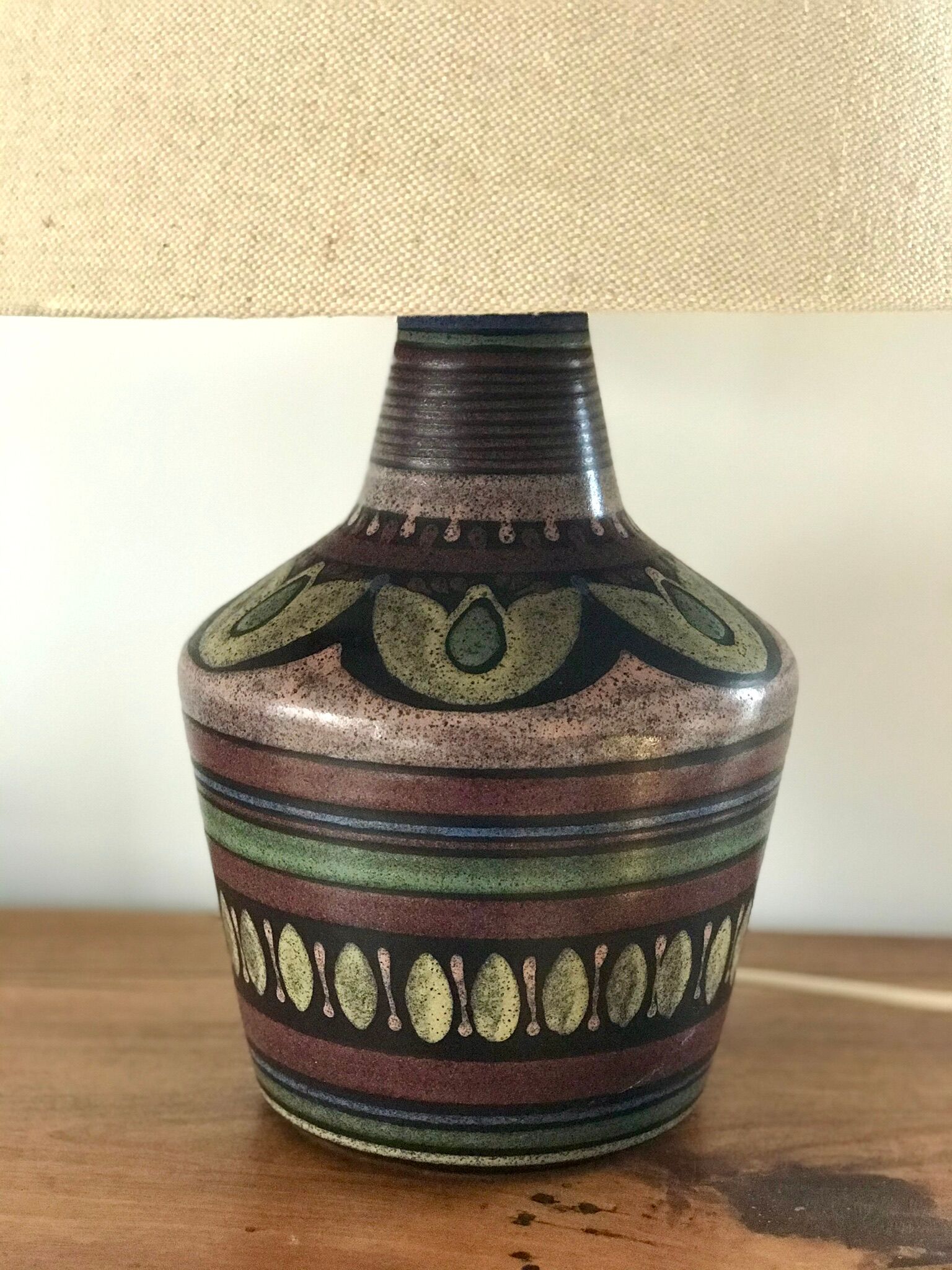 Vintage ceramic lamp base