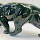 Ancienne statue statue lionne tigre Art Déco 1930 craquelé Saint Clément