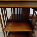 Antique mahogany revolving bookcase