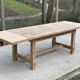 Renovated extendable farmhouse table in raw oak 255cm