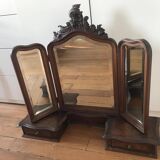 Coiffeuse miroir triptyque