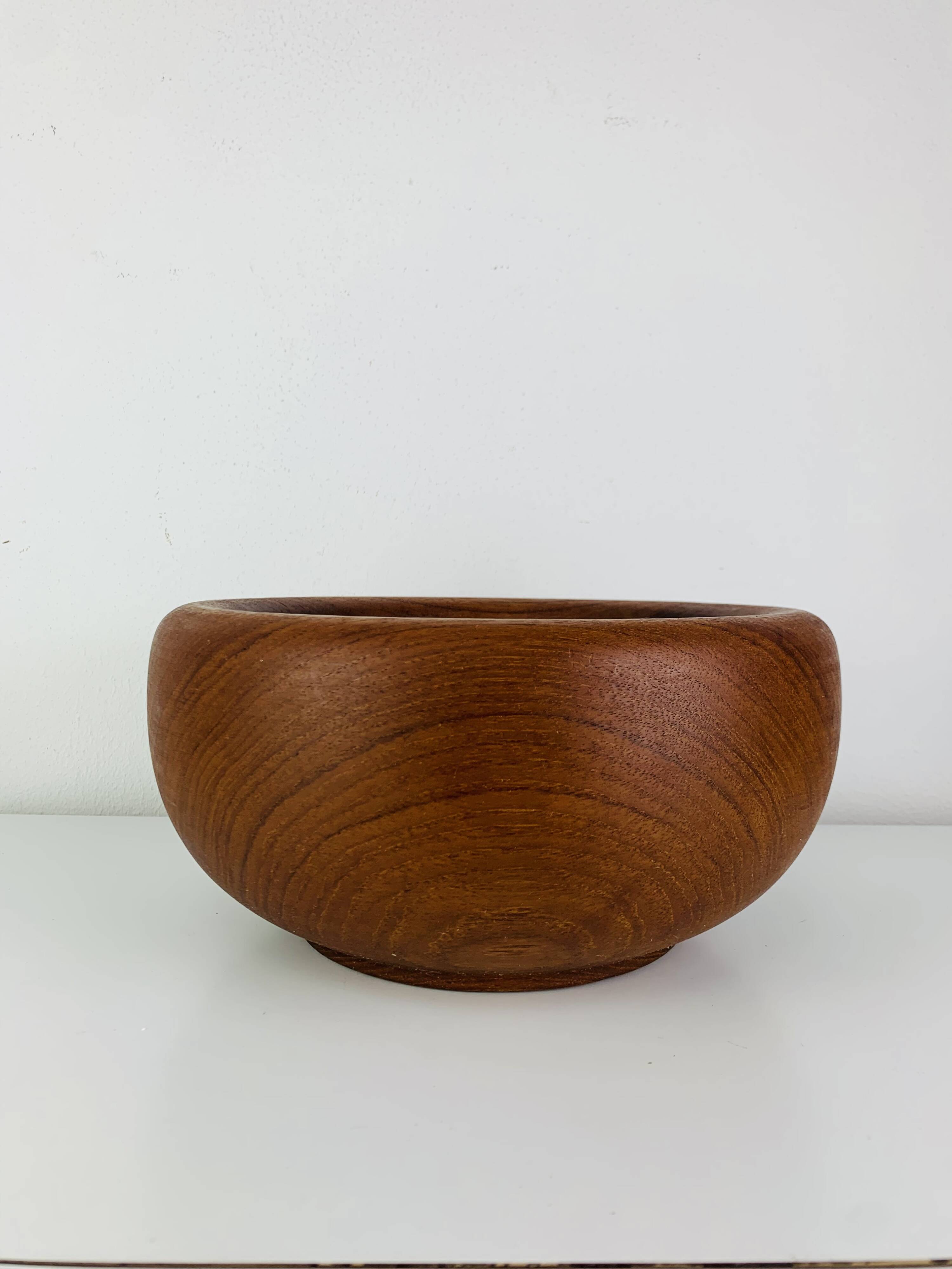 Danish teak fruit bowl, 1960s, Scandinavian.