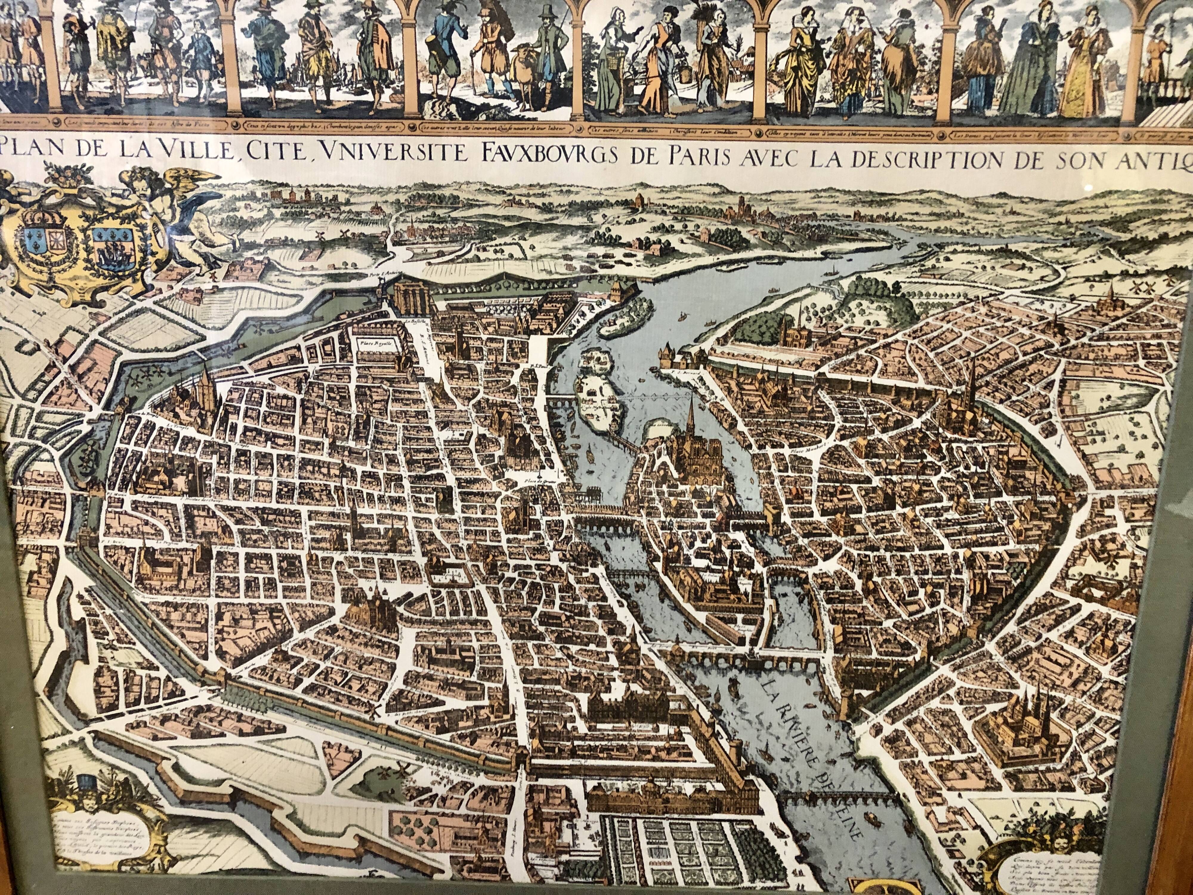 Map of Paris under Louis XIII - 1630