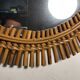 Wicker Rattan Sun Mirror Vintga Italy Circa 1950