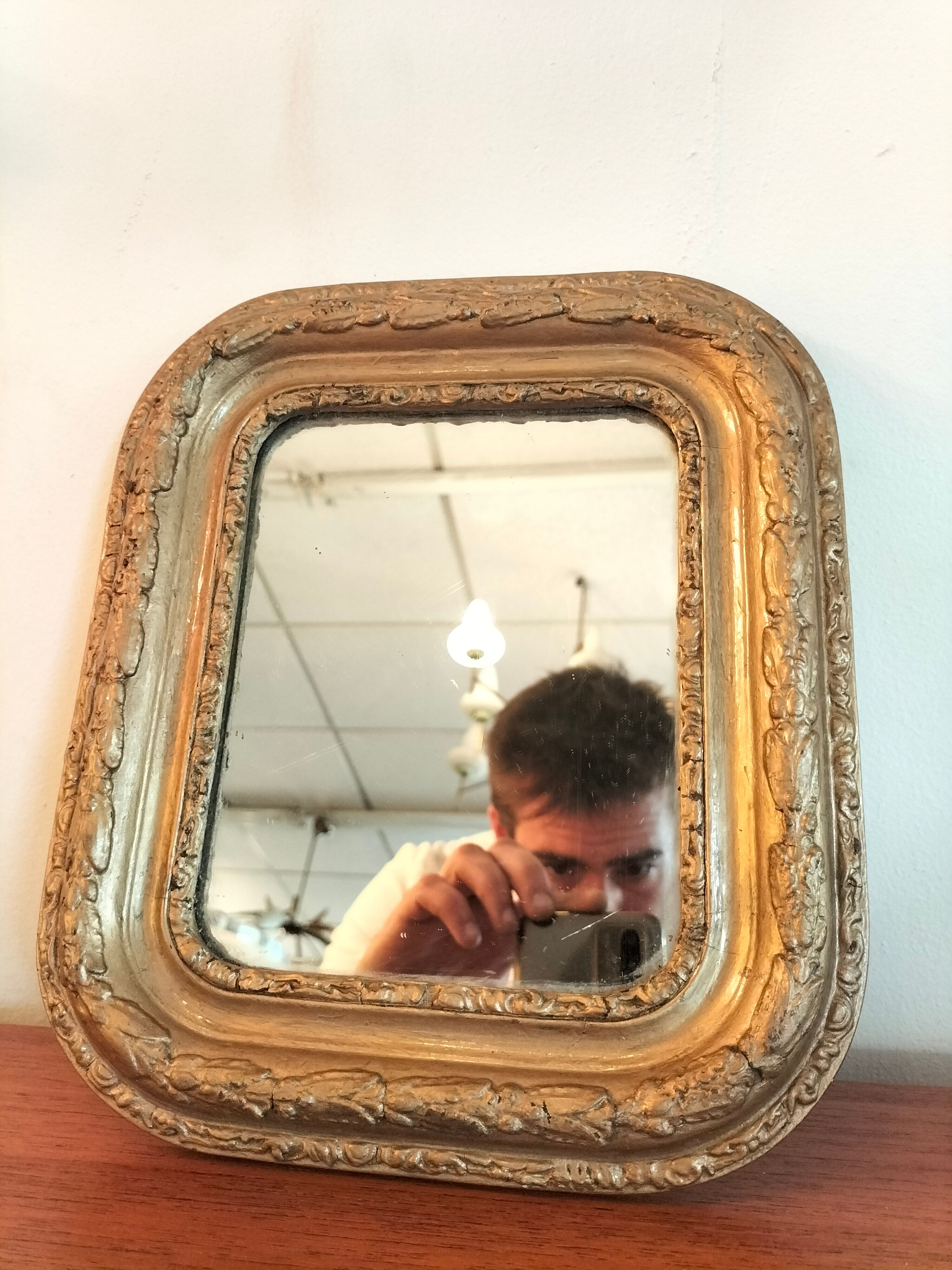 Small old mirror