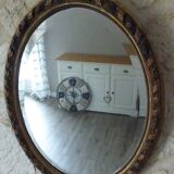 Miroir ovale Napoléon III 68x86cm