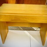 Curled pine desk by Roland Haeusler for Maison Regain circa 1970