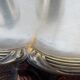 Silver metal liquor service