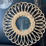 rattan mirror