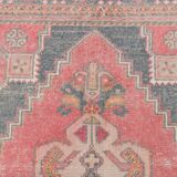 4x7 Red Navy Blue Handmade Turkish Rug, 132x228Cm SK 20526