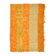 5x7 Yellow & Orange Moroccan Wool Kilim Rug, 146x210Cm