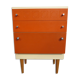 Meuble d'appoint vintage orange