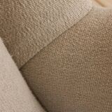 Pair of Italian wingback lounge chairs reupholstered