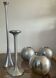 Set of 5 vintage IKEA aluminum candle holders