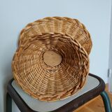 Rattan basket wicker vase cut
