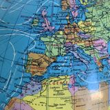 Vintage 1985 terrestrial globe Taride wood - 37 cm