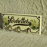 Vintage kitchen tea towel holder