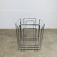 Chrome-plated metal magazine rack by Willi Glaeser for TMP, 1980s