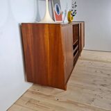 Vintage teak sideboard with sliding doors – Danish design