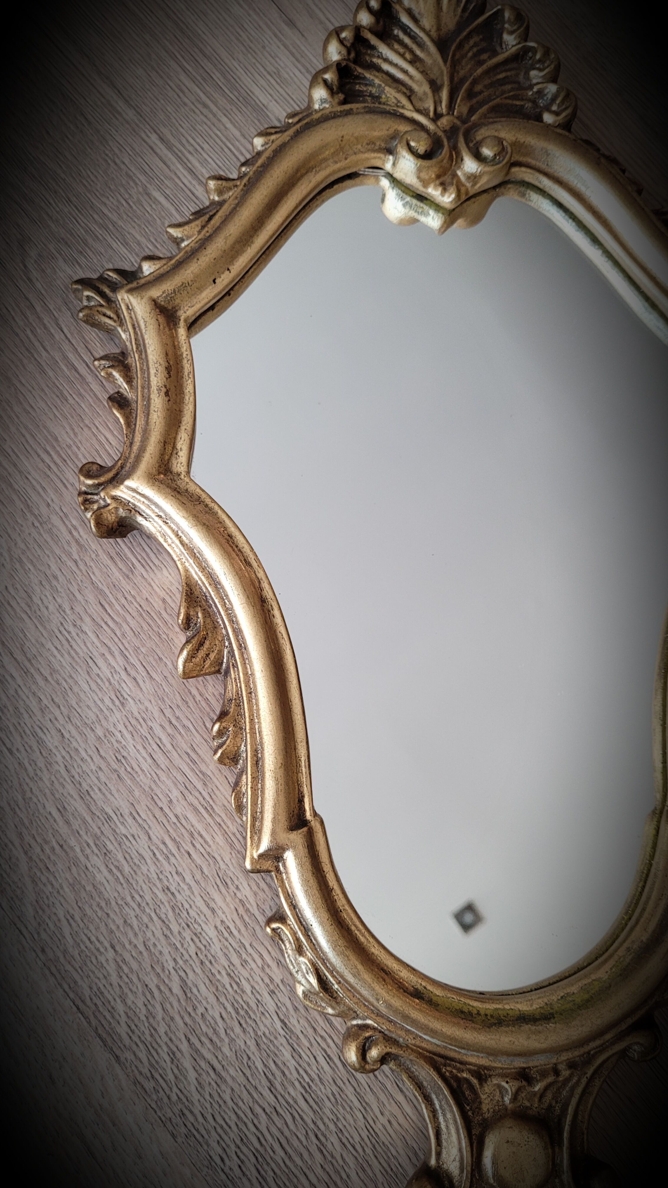 Golden lily mirror 46x27