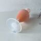 Old vase in pink opaline