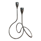 Black Blum double design metal candle holder