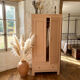 Parisian wardrobe made of solid wood