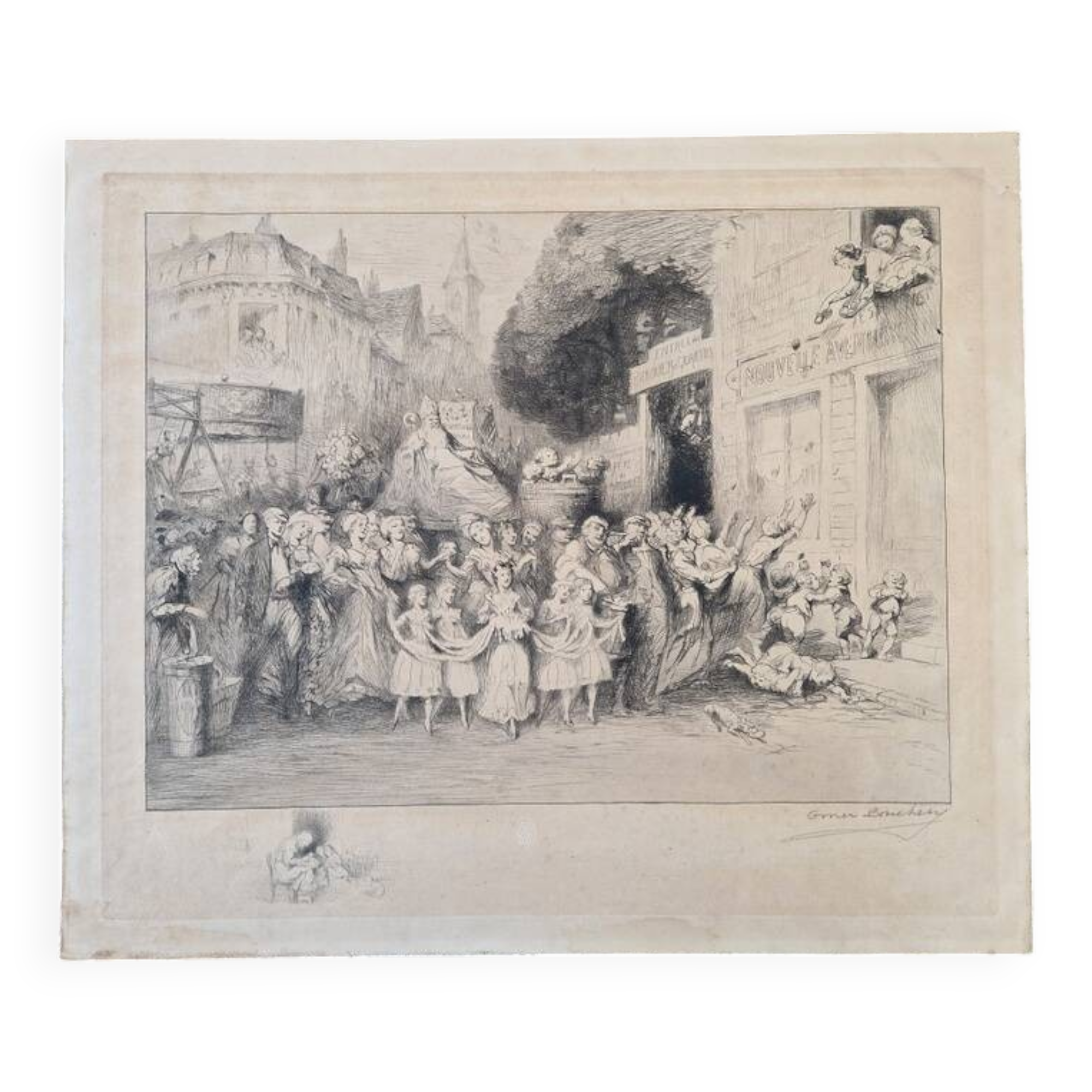 Omer Désiré Bouchery (1882-1962) - Etching