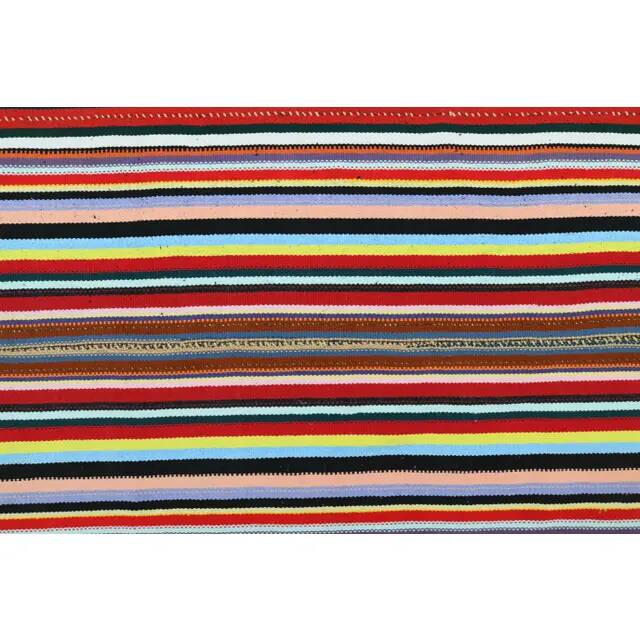 Tapis turc Oushak fait main en laine et coton rouge 174x287 des années 1970