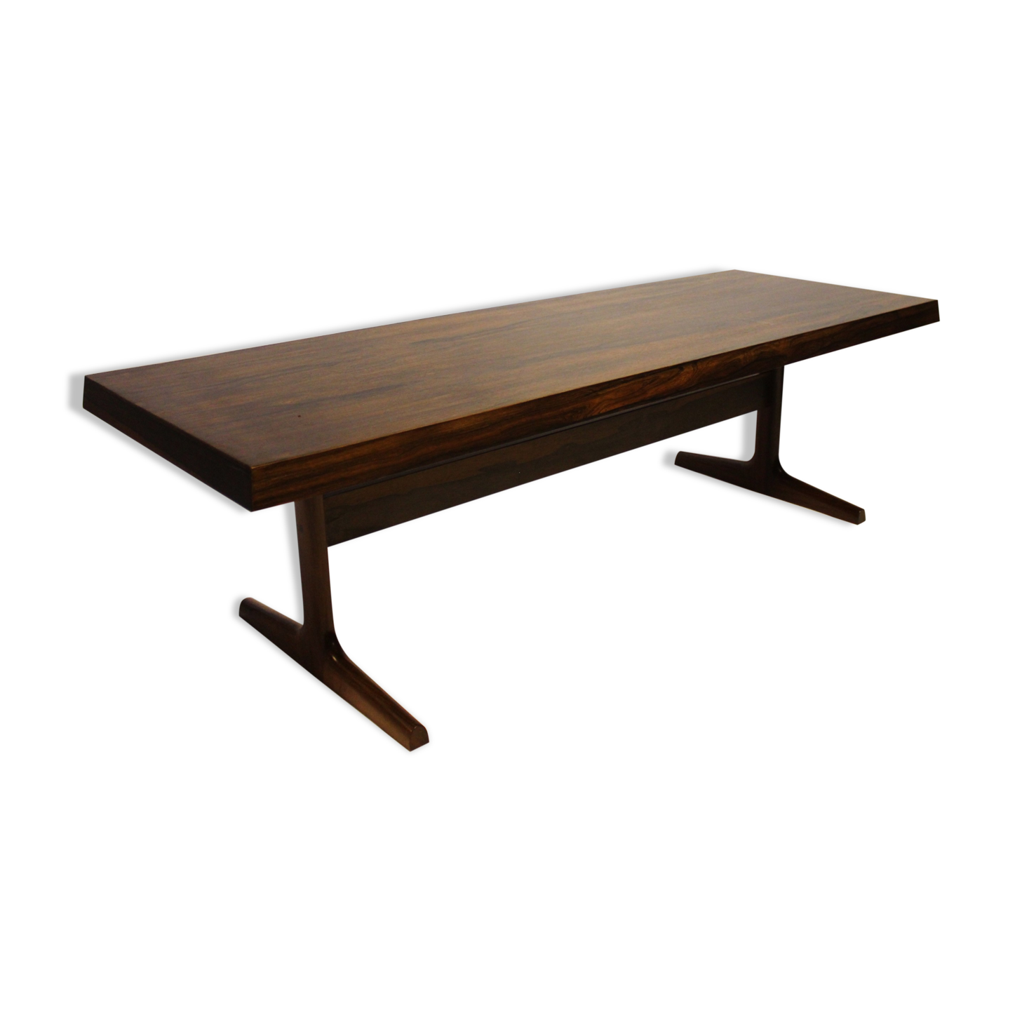 Table basse en bois de rose des années 1960