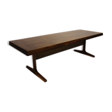 Table basse en bois de rose des années 1960