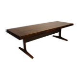 Table basse en bois de rose des années 1960